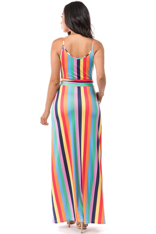 Round neck long dress