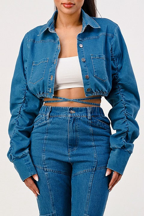 Cropped Denim Jacket