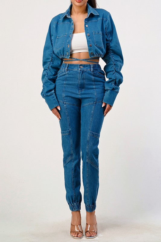 Cropped Denim Jacket