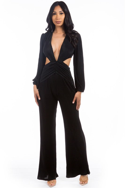 Deep V-Neckline Bodysuit