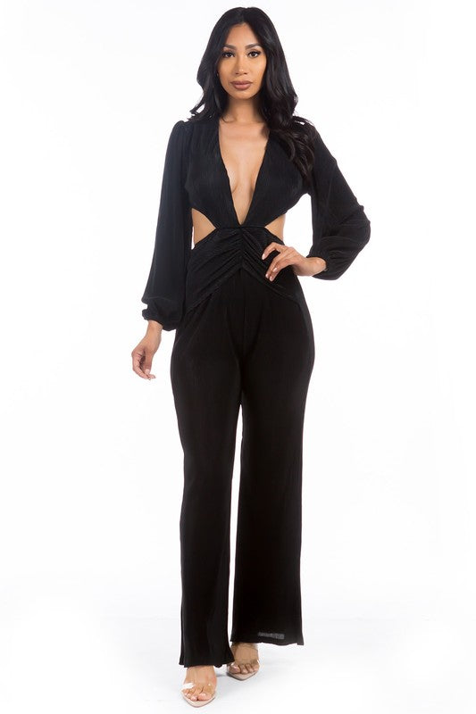 Deep V-Neckline Bodysuit