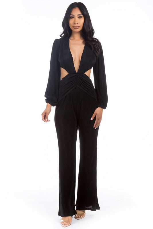 Deep V-Neckline Bodysuit