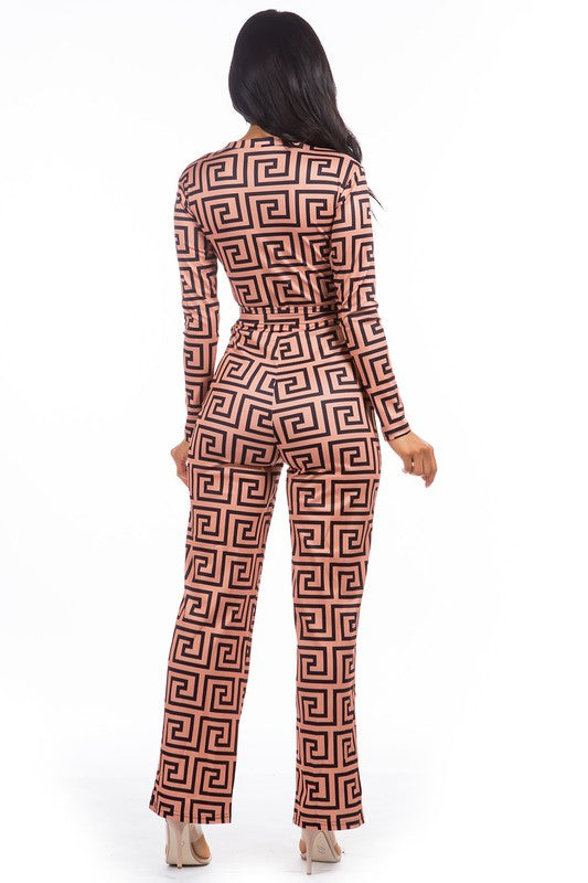 Straight-leg pant Jumpsuit