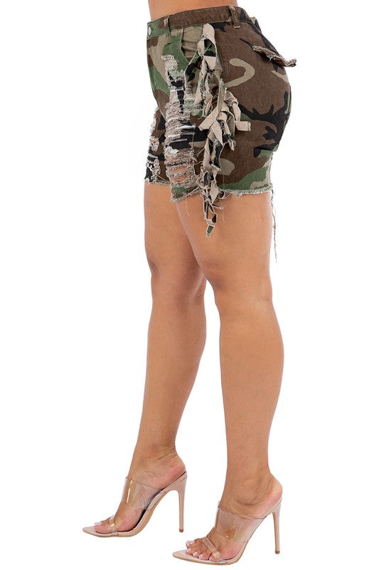 Camouflage  Sexy Short