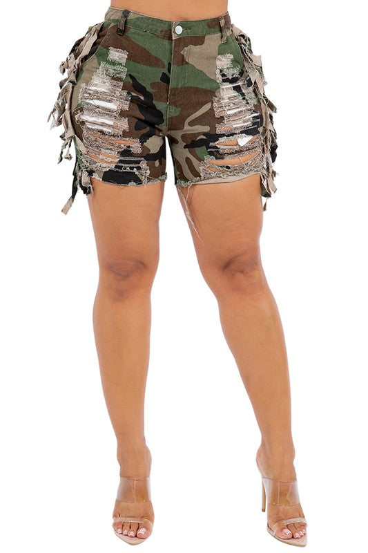 Camouflage  Sexy Short