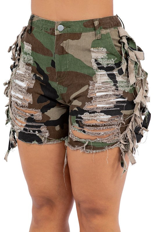 Camouflage  Sexy Short